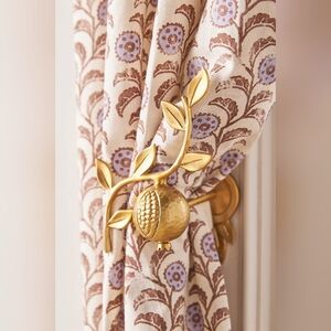 Anthropologie Pomegranate Solid Brass Fruit Tieback